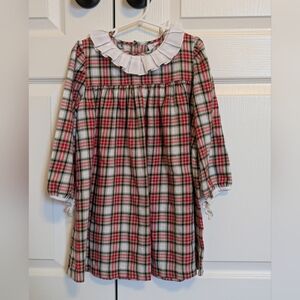 Shrimp & Grits Kids Plaid Christmas Dress